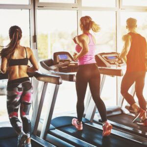 people running on treadmills