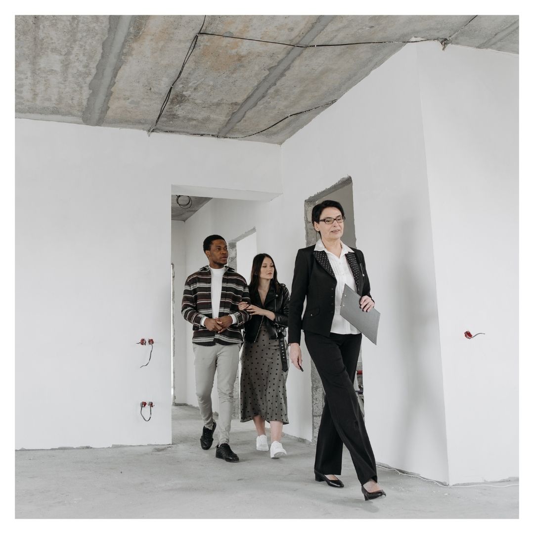 a couple on an apartment tour